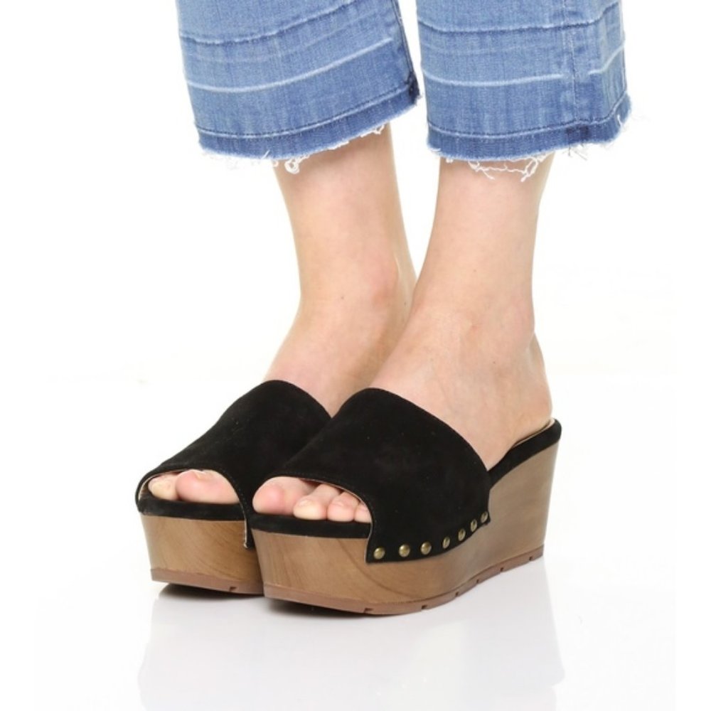 Splendid Women's Size 9.5 Platform Sandal Slipper Slides